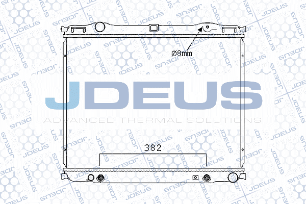 M0650120 JDEUS Радиатор, охлаждение двигателя