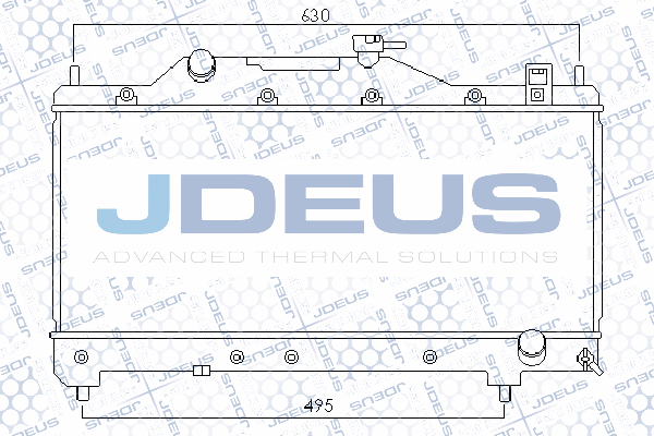 028M36 JDEUS Радиатор, охлаждение двигателя