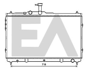 31R28106 EACLIMA Радиатор, охлаждение двигателя