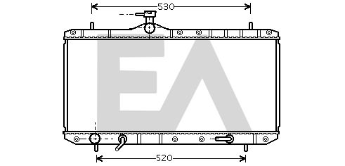 31R69034 EACLIMA Радиатор, охлаждение двигателя