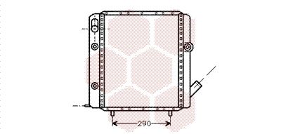 43002071 VAN WEZEL Радиатор, охлаждение двигателя