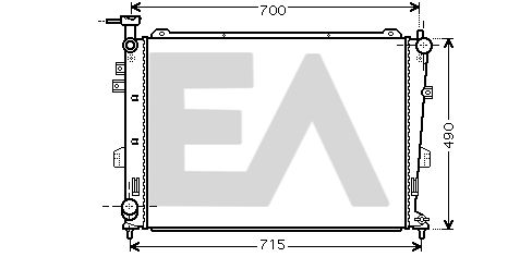 31R36032 EACLIMA Радиатор, охлаждение двигателя