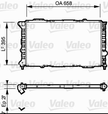 732696 VALEO Радиатор, охлаждение двигателя