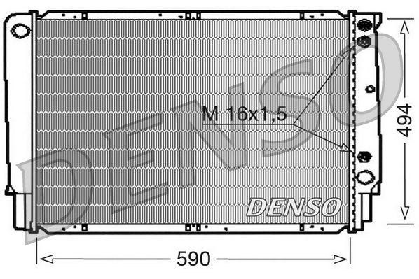 DRM33053 DENSO Радиатор, охлаждение двигателя