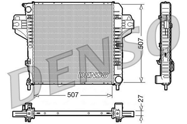 DRM06030 DENSO Радиатор, охлаждение двигателя