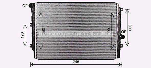 VN2414 AVA QUALITY COOLING Радиатор, охлаждение двигателя