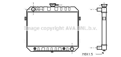 OL2233 AVA QUALITY COOLING Радиатор, охлаждение двигателя