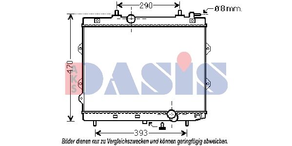 510111N AKS DASIS Радиатор, охлаждение двигателя