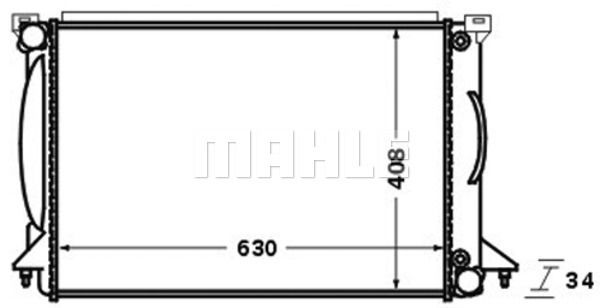 CR1422000S MAHLE Радиатор, охлаждение двигателя