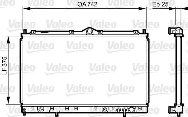 731641 VALEO Радиатор, охлаждение двигателя