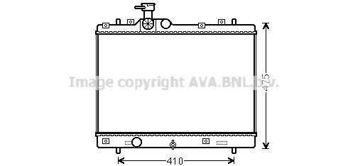 SZ2137 AVA QUALITY COOLING Радиатор, охлаждение двигателя