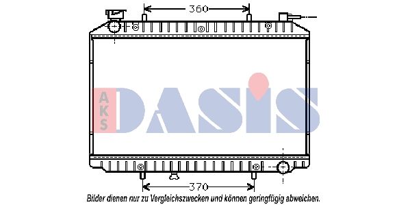 070250N AKS DASIS Радиатор, охлаждение двигателя