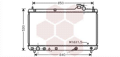 53002457 VAN WEZEL Радиатор, охлаждение двигателя