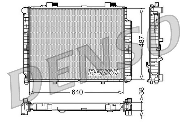 DRM17085 DENSO Радиатор, охлаждение двигателя