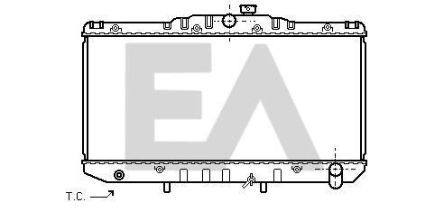 31R71056 EACLIMA Радиатор, охлаждение двигателя