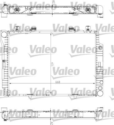 732447 VALEO Радиатор, охлаждение двигателя