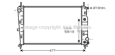 FD2226 AVA QUALITY COOLING Радиатор, охлаждение двигателя