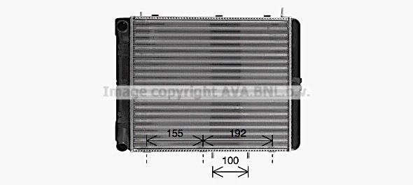 LA2028 AVA QUALITY COOLING Радиатор, охлаждение двигателя