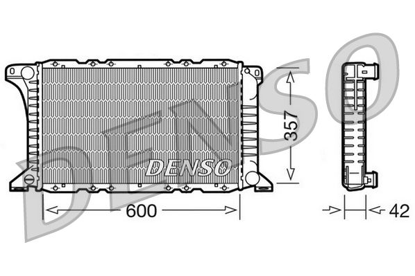 DRM10090 DENSO Радиатор, охлаждение двигателя