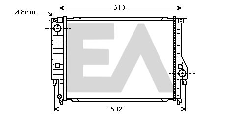 31R07041 EACLIMA Радиатор, охлаждение двигателя