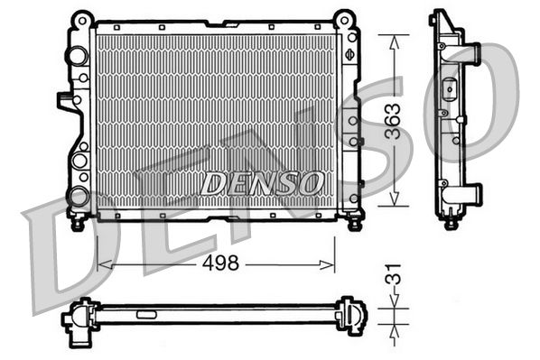 DRM09131 DENSO Радиатор, охлаждение двигателя