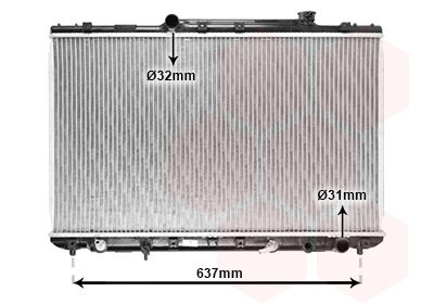 53002186 VAN WEZEL Радиатор, охлаждение двигателя
