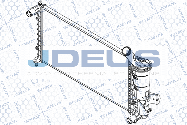 RA0110750 JDEUS Радиатор, охлаждение двигателя