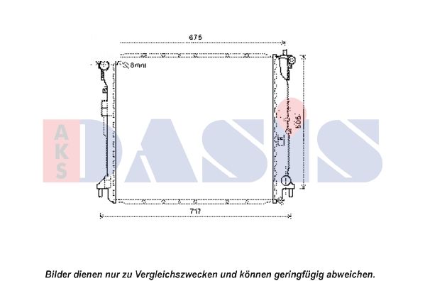 510119N AKS DASIS Радиатор, охлаждение двигателя
