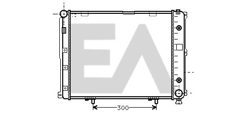 31R50062 EACLIMA Радиатор, охлаждение двигателя