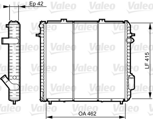 730502 VALEO Радиатор, охлаждение двигателя