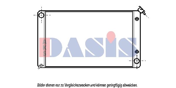 520034N AKS DASIS Радиатор, охлаждение двигателя