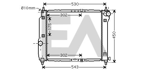 31R20047 EACLIMA Радиатор, охлаждение двигателя