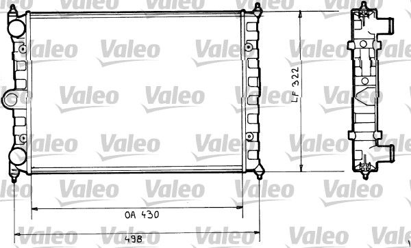 816703 VALEO Радиатор, охлаждение двигателя