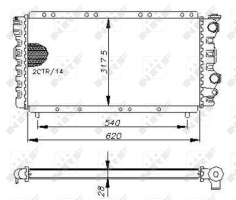 WG1722854 WILMINK GROUP Радиатор, охлаждение двигателя