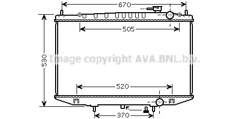 DN2308 AVA QUALITY COOLING Радиатор, охлаждение двигателя