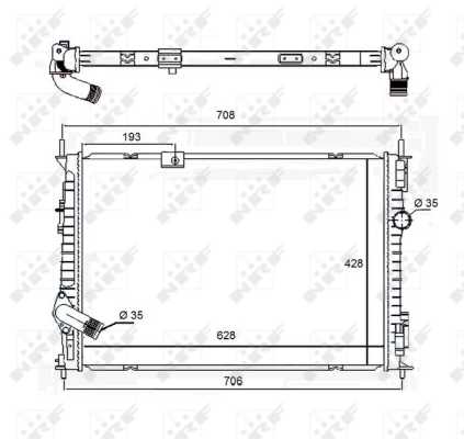 WG1723405 WILMINK GROUP Радиатор, охлаждение двигателя