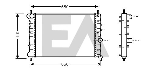 31R40019 EACLIMA Радиатор, охлаждение двигателя