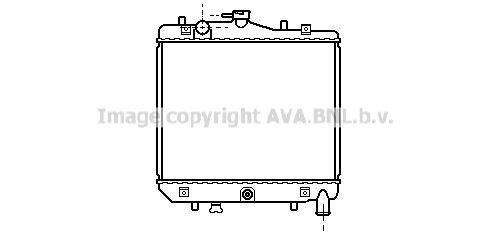 MZ2042 AVA QUALITY COOLING Радиатор, охлаждение двигателя