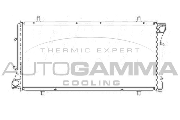 105396 AUTOGAMMA Радиатор, охлаждение двигателя
