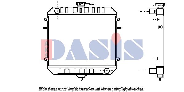 150028N AKS DASIS Радиатор, охлаждение двигателя