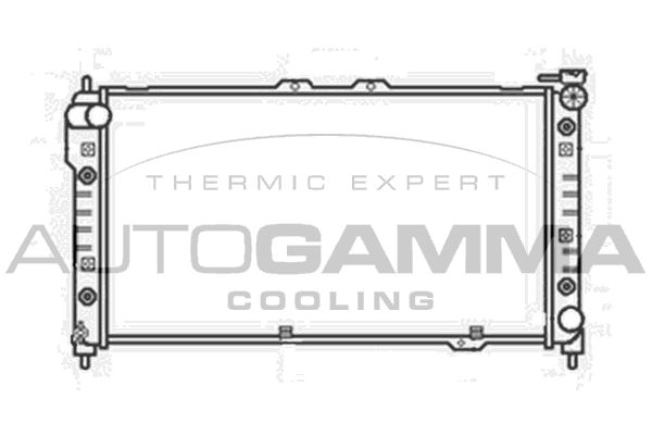 104176 AUTOGAMMA Радиатор, охлаждение двигателя