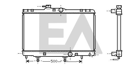 31R71074 EACLIMA Радиатор, охлаждение двигателя