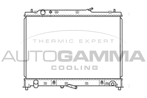 105921 AUTOGAMMA Радиатор, охлаждение двигателя