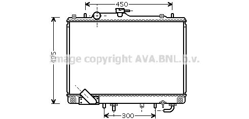 MT2157 AVA QUALITY COOLING Радиатор, охлаждение двигателя