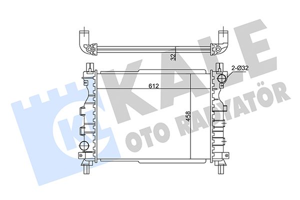 350800 KALE OTO RADYATÖR Радиатор, охлаждение двигателя