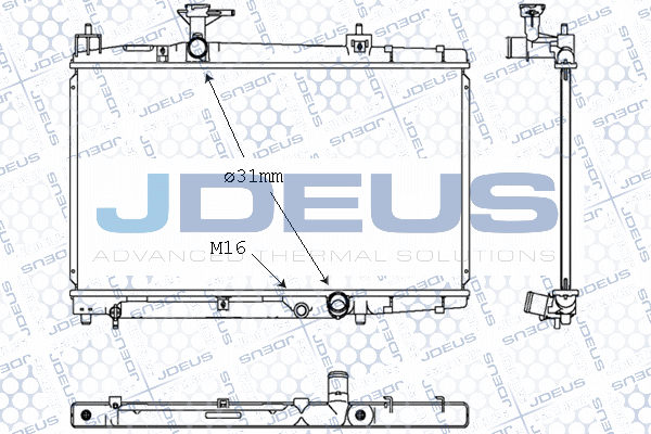 028M62 JDEUS Радиатор, охлаждение двигателя