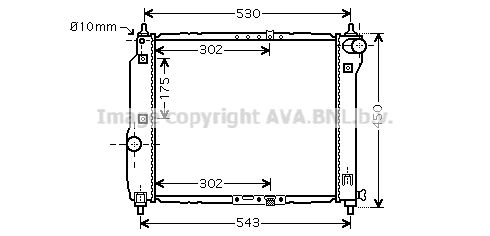 DWA2066 AVA QUALITY COOLING Радиатор, охлаждение двигателя