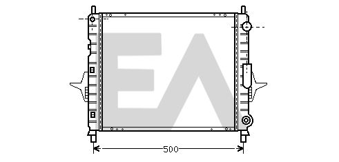 31R60102 EACLIMA Радиатор, охлаждение двигателя