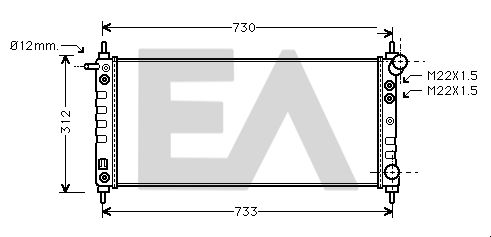 31R54101 EACLIMA Радиатор, охлаждение двигателя