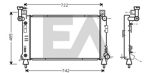 31R12014 EACLIMA Радиатор, охлаждение двигателя